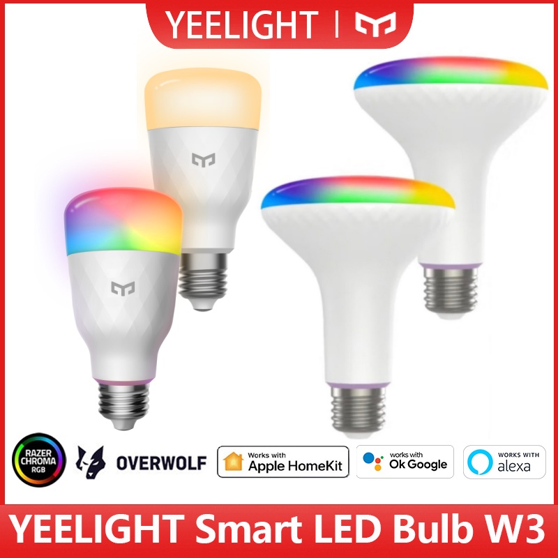 Yeelight Light Smart Bulb - Yeelight-bombilla LED inteligente W3 E26, conexión