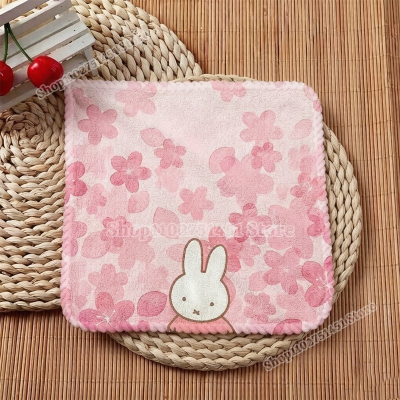 Home Textiles Face Towel - Juego de Toallas Cuadradas con Estampado