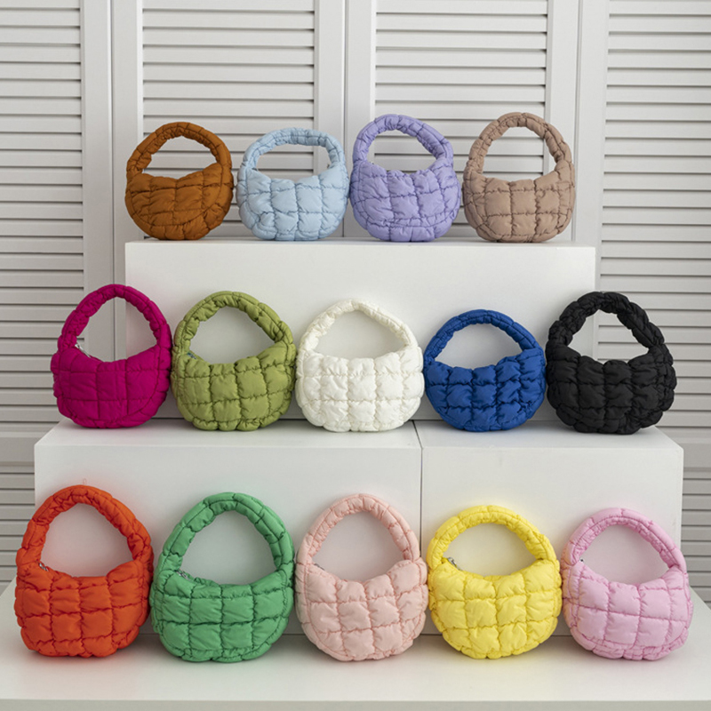 Home Textiles Store - Bolso de Mano Tipo Puffer Mini