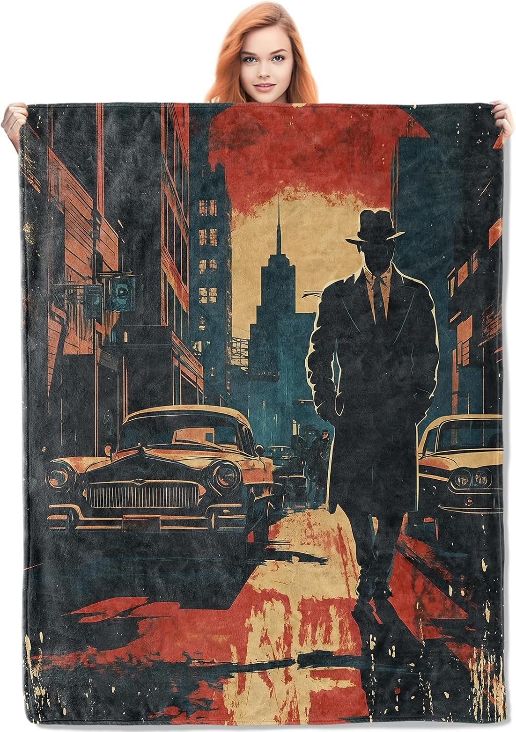 Home Textiles Blanket - Manta de Detective Noir, regalos para