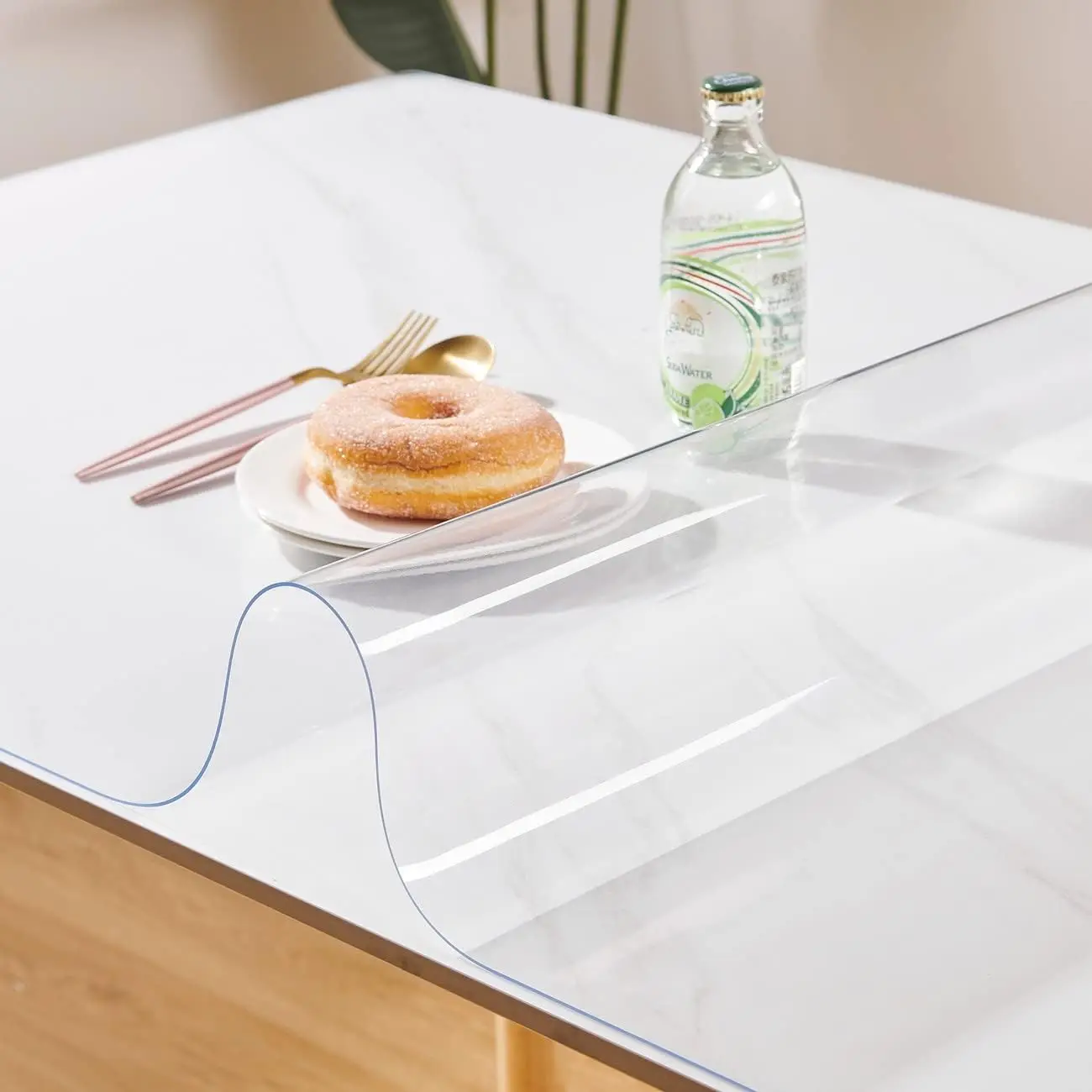 Home Textiles News - Cubierta de mantel de vinilo transparente,