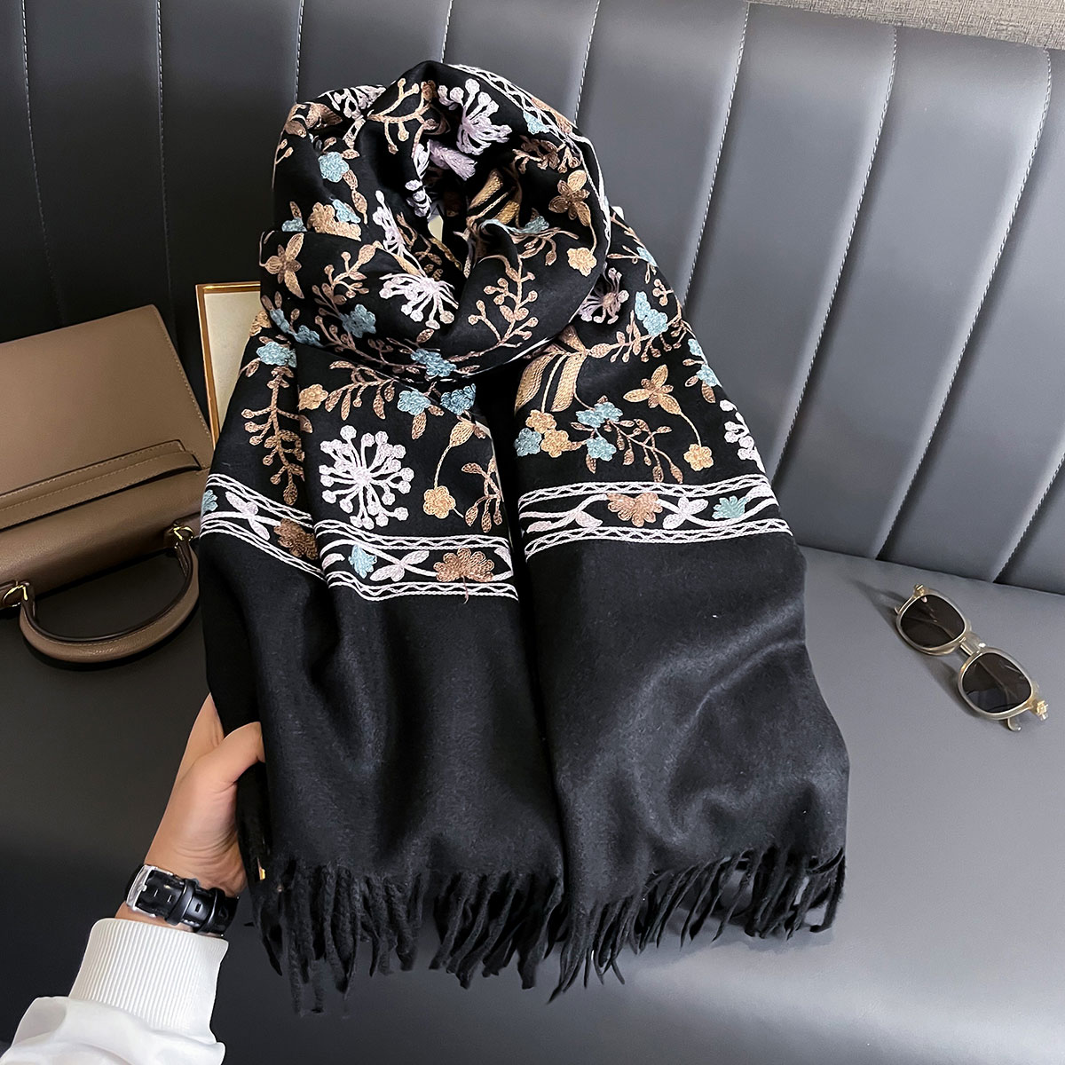 Nueva Bufanda de Cachemira cál - Home Textiles Blanket reseña y precio
