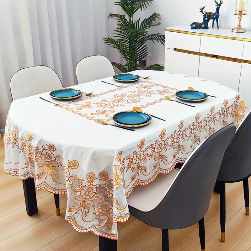 Mantel Ovalado de PVC Impermea - Home Textiles News reseña y precio