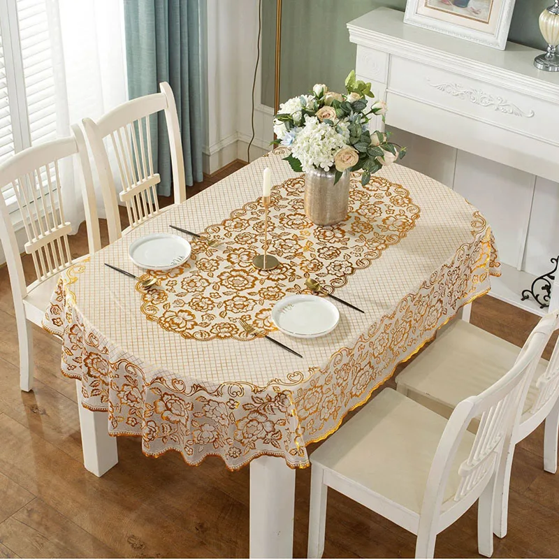 Mantel Ovalado de PVC Impermea - Home Textiles News reseña y precio