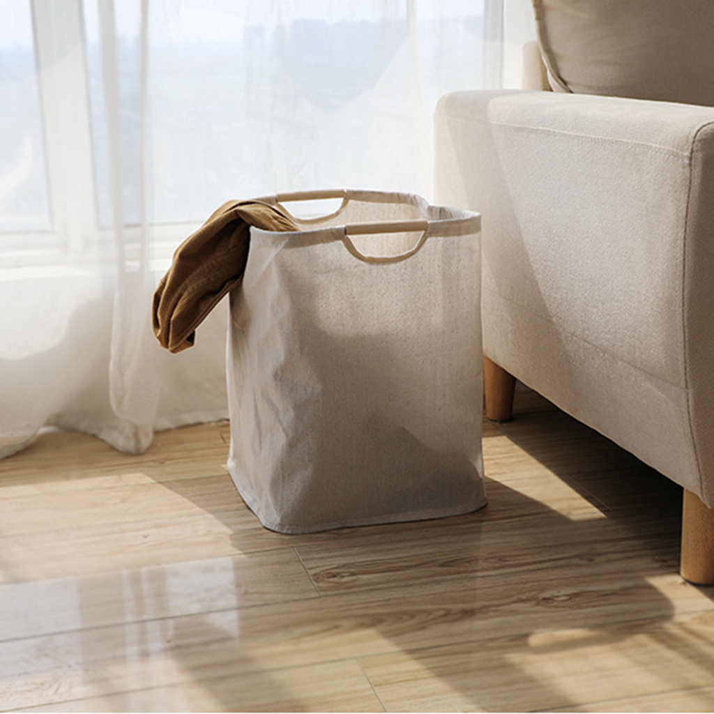 Cesta plegable de lino y algod - Linum Home Textiles reseña y precio