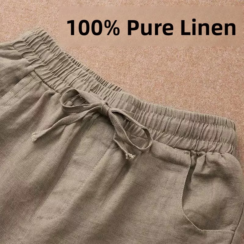 Pantalones de Lino Puro Transp - Home Textiles Store reseña y precio