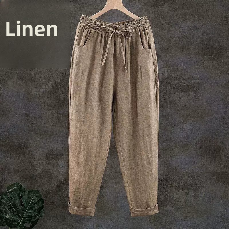 Pantalones de Lino Puro Transp - Home Textiles Store reseña y precio