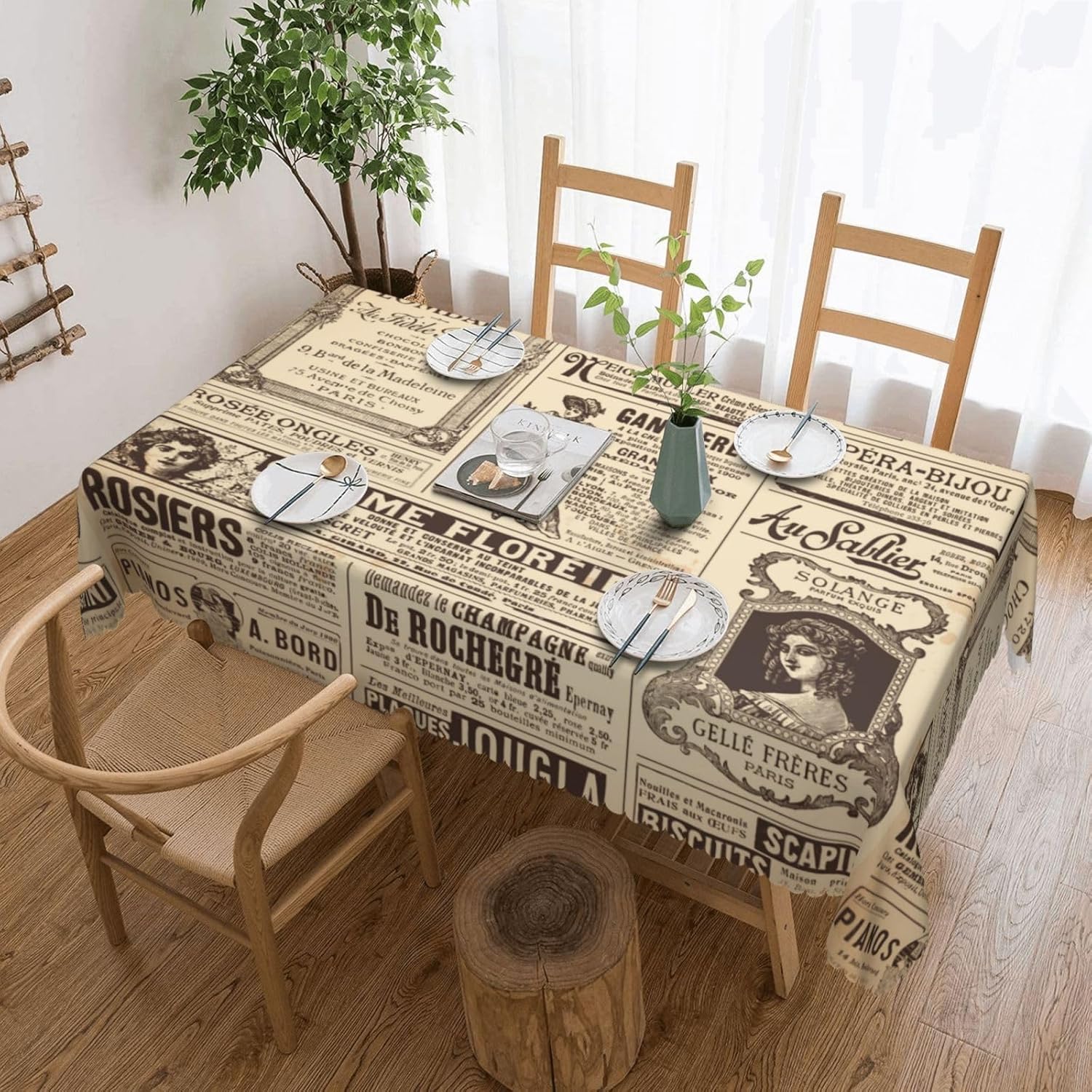 Mantel Vintage con Diseño de P - Home Textiles News reseña y precio