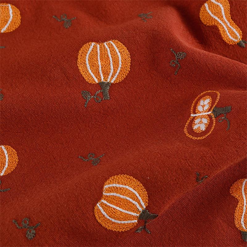 Tela bordada de calabaza de li - Linum Home Textiles reseña y precio