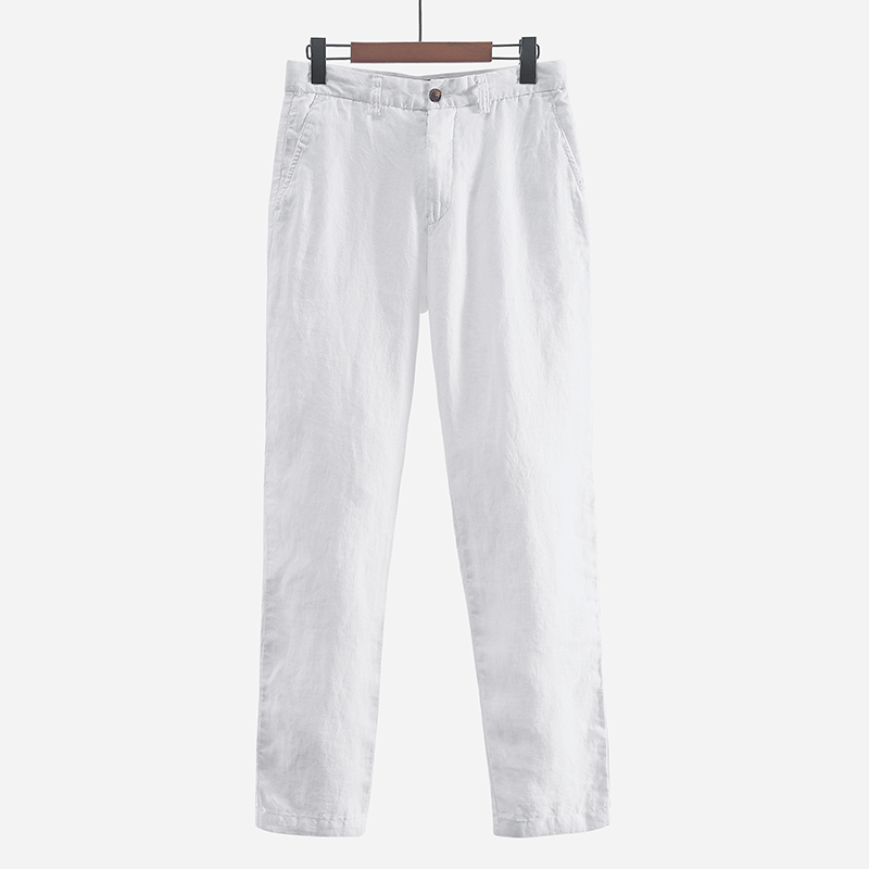 Pantalones informales de lino  - Home Textiles Store reseña y precio