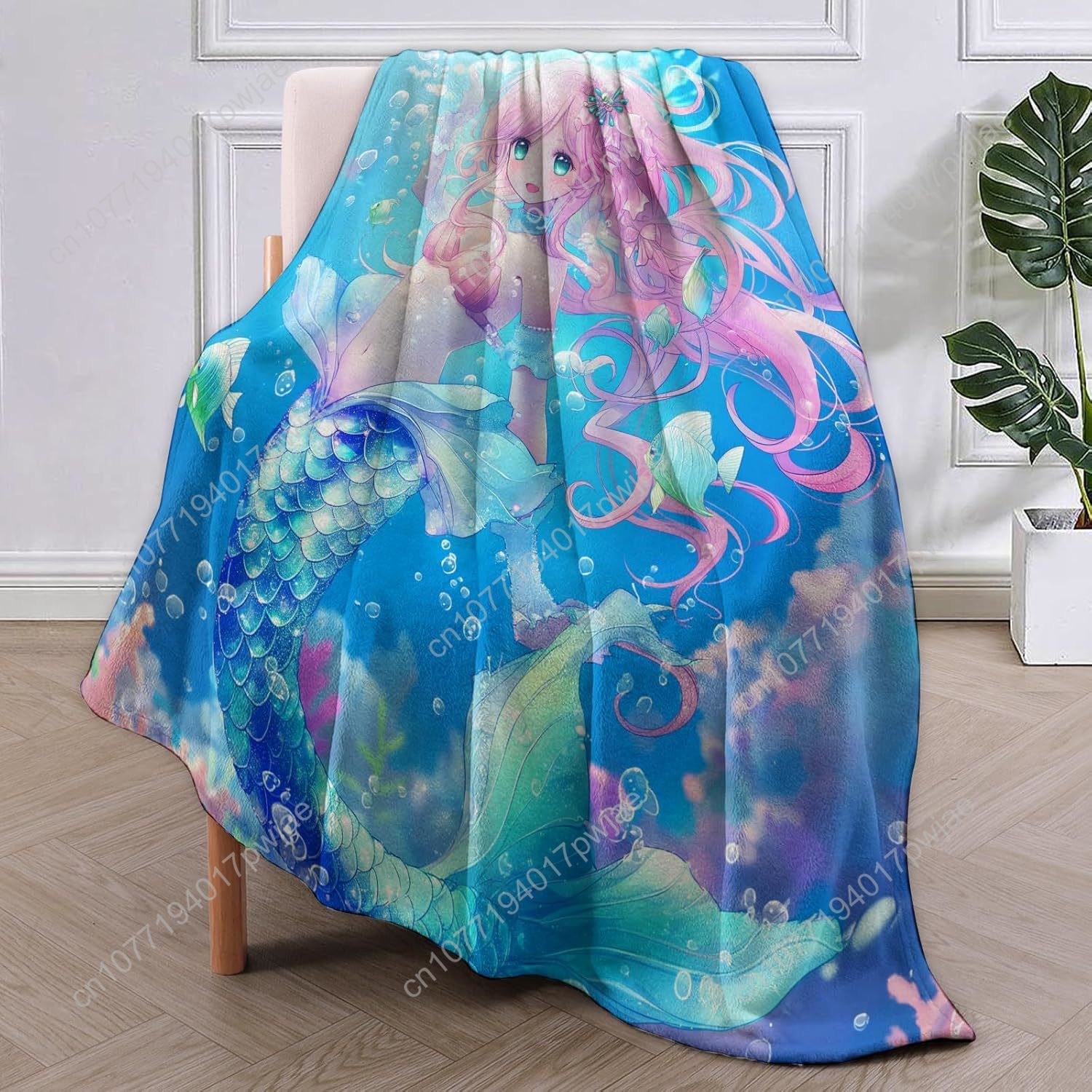 Manta de sirena bonita, mantas - Home Textiles Blanket reseña y precio