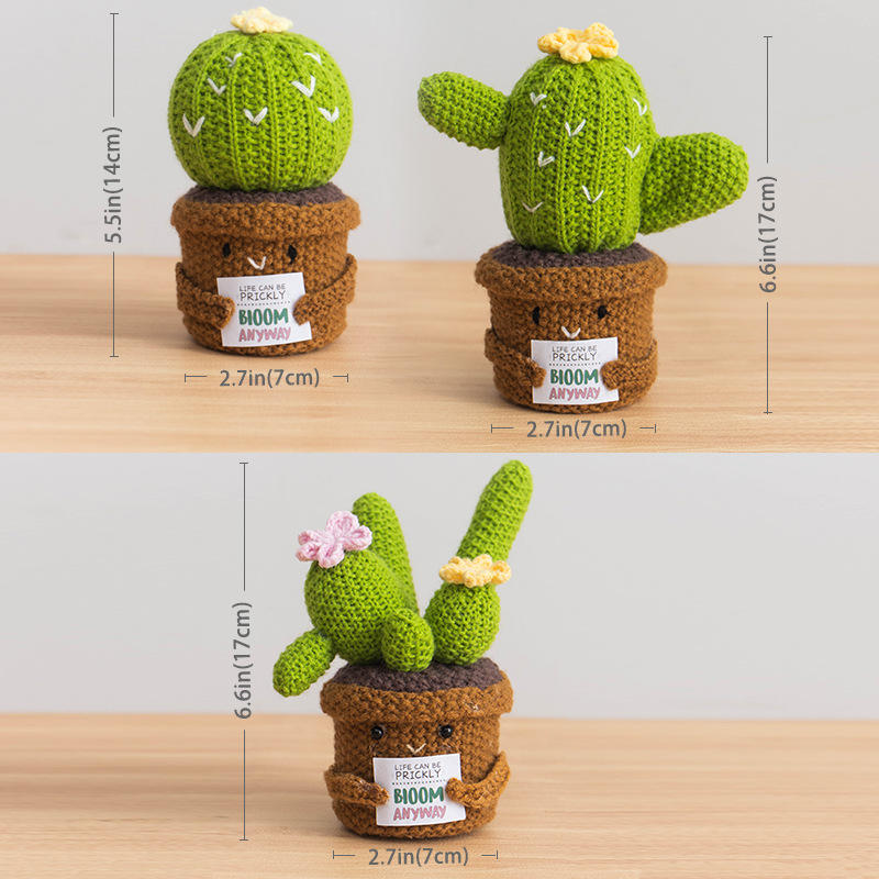 Cactus y Girasol de Ganchillo  - Home Textiles Today reseña y precio